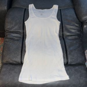 White Hanes Wife Beater Tank Top (Medium)